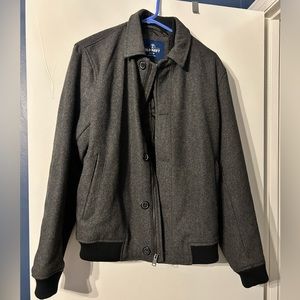 Grey Old Navy Wool Coat